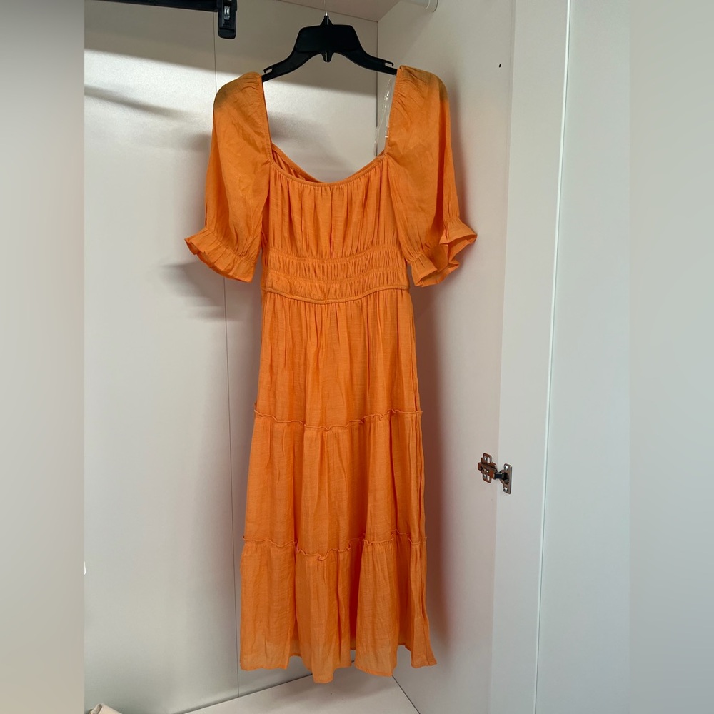 Summer Orange Women's Dress